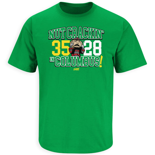 Oregon College Apparel | Shop Unlicensed Oregon Gear | Nut Crackin' in Columbus Shirt
