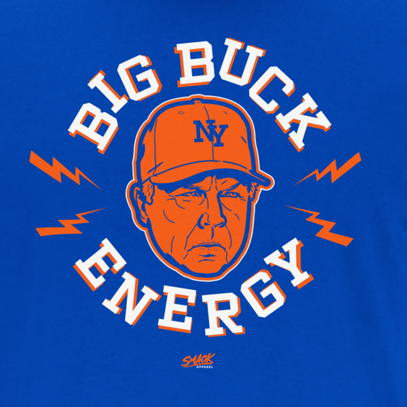 Big Buck Energy T-Shirt for New York Baseball Fans (NYM)