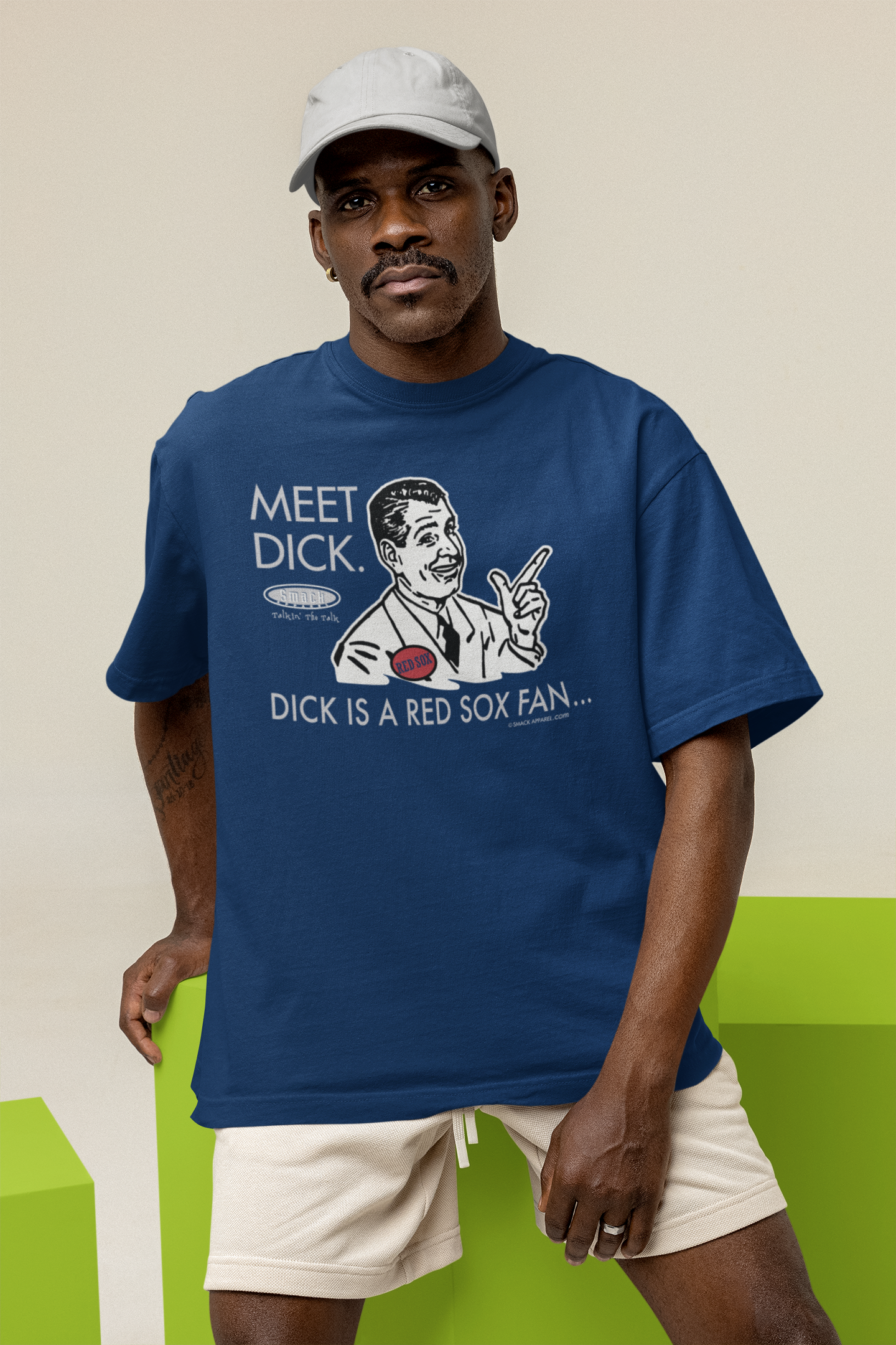 Smack Apparel "Don't Be A Dick" Yankees Fan Shirt - Navy, Sizes S-5XL, 100% Cotton