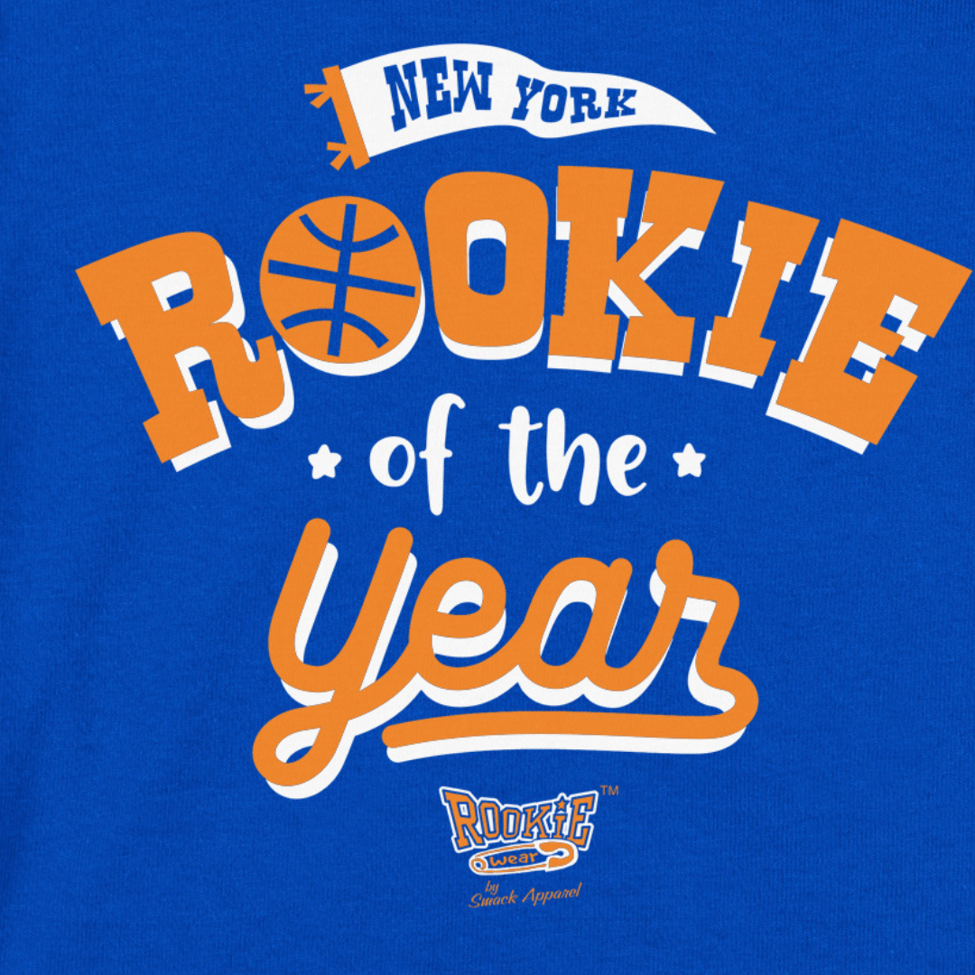 Rookie of The Year | New York Pro Basketball Baby Bodysuits or Toddler Tees Royal / 12M
