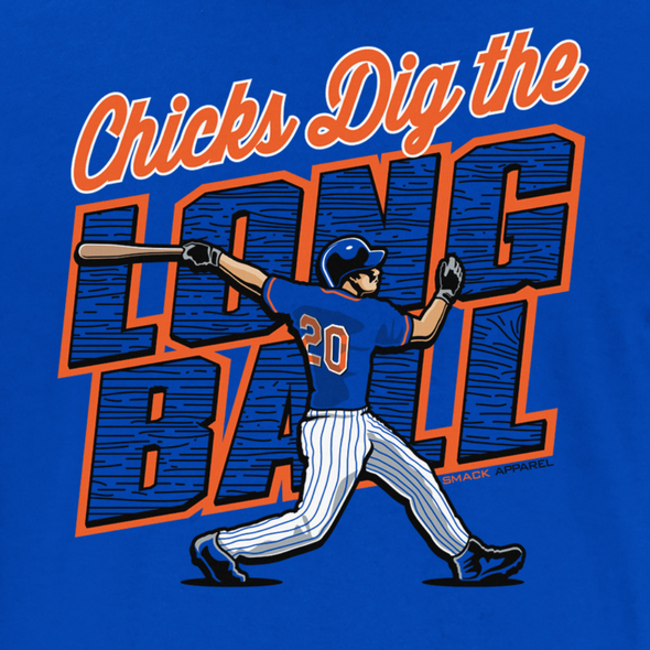 Chicks Dig the Long Ball Shirt | New York Pro Baseball Apparel | Shop Unlicensed New York Gear