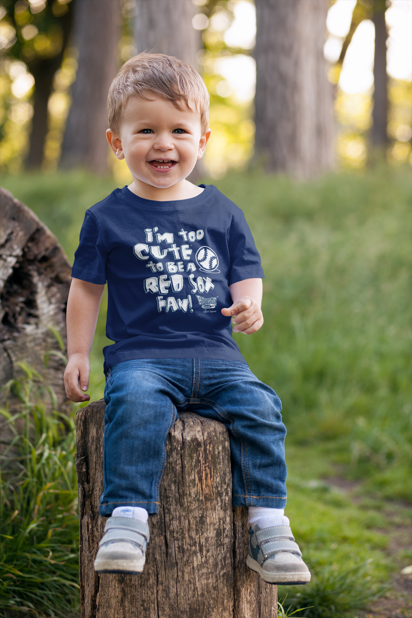 New York Baseball Fans (NYY). I'm Too Cute Baby Bodysuit (NB-18M) or  Toddler Tee (2T-4T) (Rookie Wear by Smack Apparel)