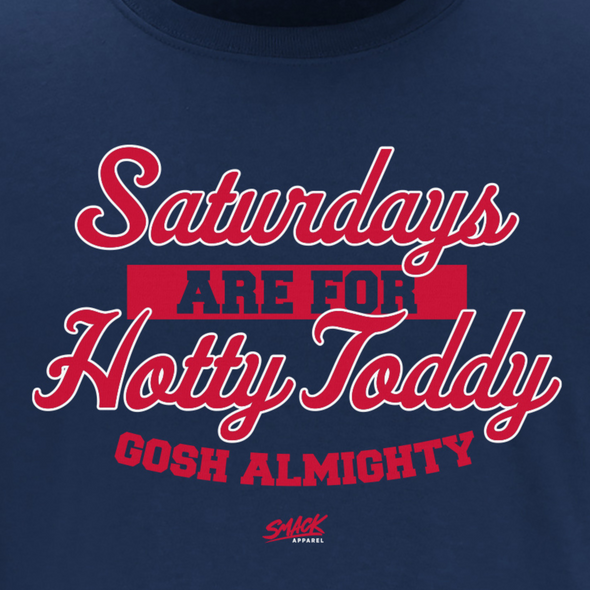 Saturdays are for Hotty Toddy Gosh Almighty T-Shirt for Ole Miss College Fans