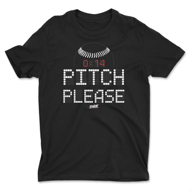 Pitch Please (Pitch Clock) T-Shirt for  Baseball Fans (DTG)