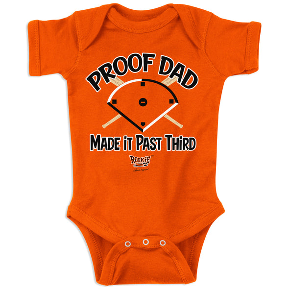 Proof Dad Made it Past Third Baby and Newborn Gifts for San Francisco Baseball Fans