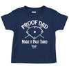 Proof Dad Made it Past Third | New York Pro Baseball Baby Bodysuits or Toddler Tees