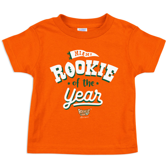 Rookie of the Year | Miami Football Baby Bodysuits or Toddler Tees