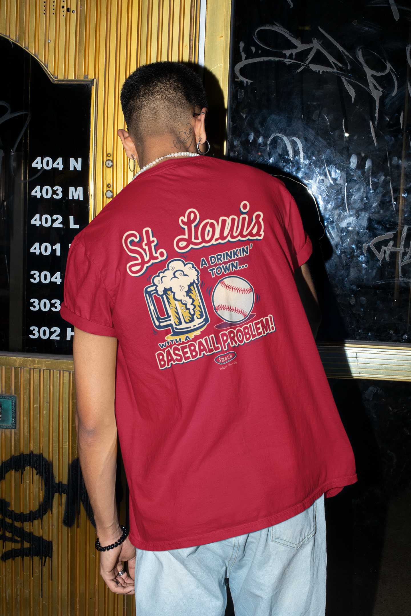 St. Louis Pro Baseball Apparel | St. Louis a Drinking Town with a Baseball  Problem Shirt