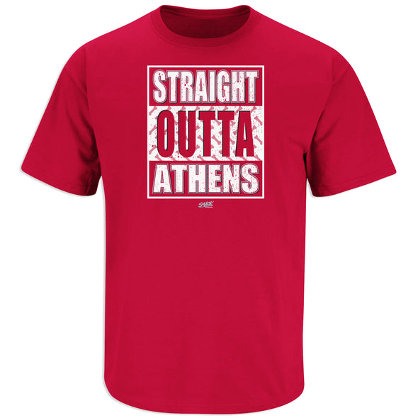 Straight Outta Athens T-Shirt for Georgia College Fans | Georgia Fan Gear