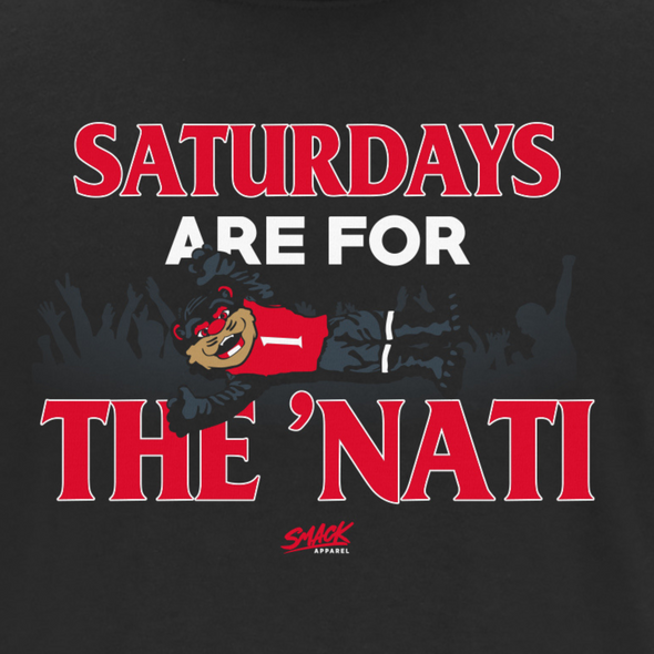Saturdays Are For The 'Nati T-Shirt for Cincinnati College Football Fans