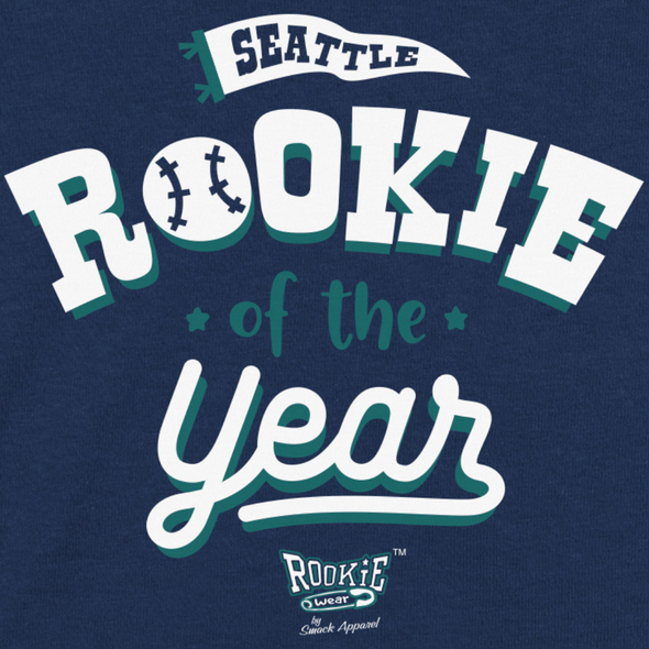 Seattle Baseball Rookie of the Year | Seattle Pro Baseball Baby Bodysuits or Toddler Tees