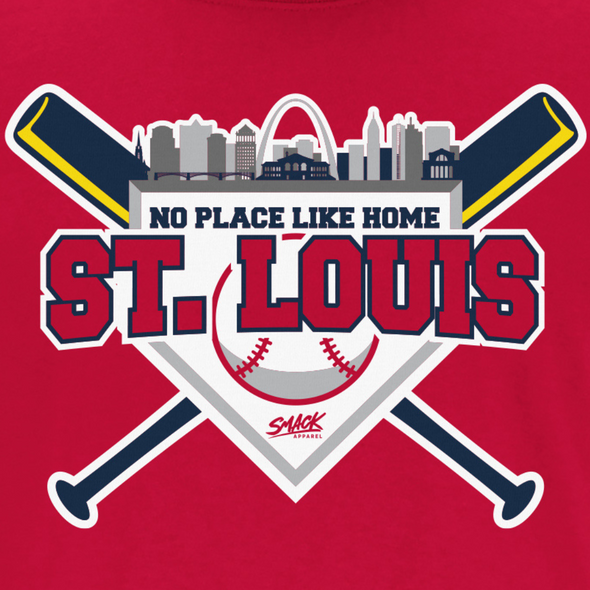 No Place Like Home T-Shirt for St. Louis Baseball Fans