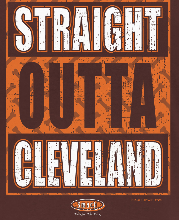 Smack Apparel Cleveland A Drinking Town with A Football Problem. Orange T-Shirt (Sm-5X) | Cleveland Footballs Fans, 2XL / Short Sleeve / Orange
