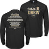 Thanks Drew #9 (2-Sided) Tribute Shirt | New Orleans Unlicensed Thank You Shirt