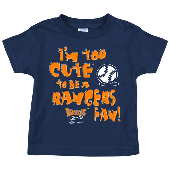 Unlicensed Houston Baseball Fans - Baby Bodysuits or Toddler Tees | Too Cute to be a Rangers Fan!