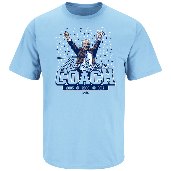 Thank You Coach Shirt | North Carolina College Apparel | Shop Unlicensed North Carolina Gear