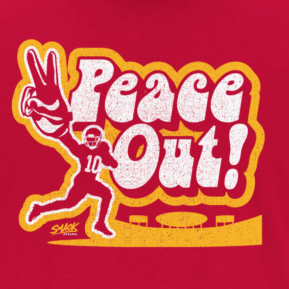 Peace Out âœŒï¸ Shirt for Kansas City Football Fans