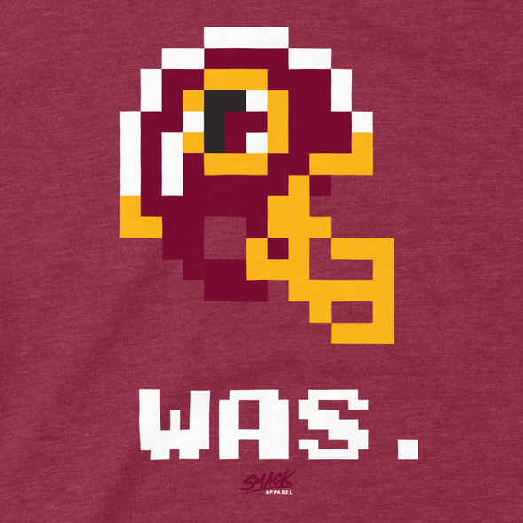 Retro (8-bit) Helmet T-Shirt for Washington Football Fans