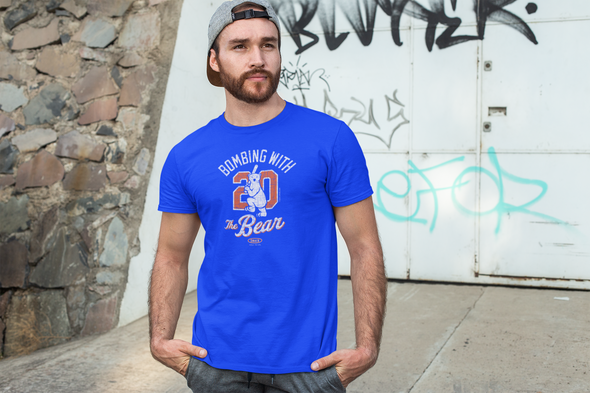 Bombing with the Bear Shirt | New York Baseball Fans (NYM) Apparel