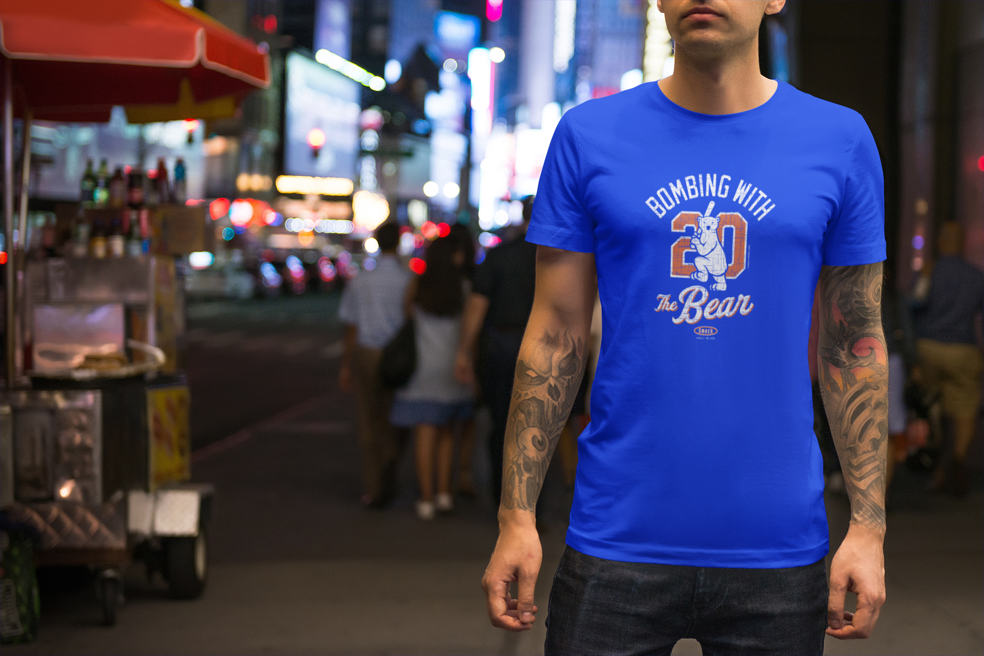Bombing with the Bear Shirt  New York Baseball Fans (NYM) Apparel