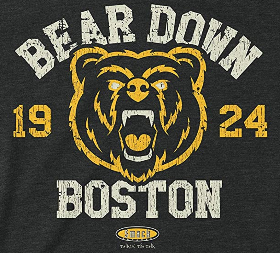 Smack Apparel Boston A Hockey Town with A Drinking Problem Shirt | Boston Pro Hockey Apparel | Shop Unlicensed Boston Gear Small / Long Sleeve / Black