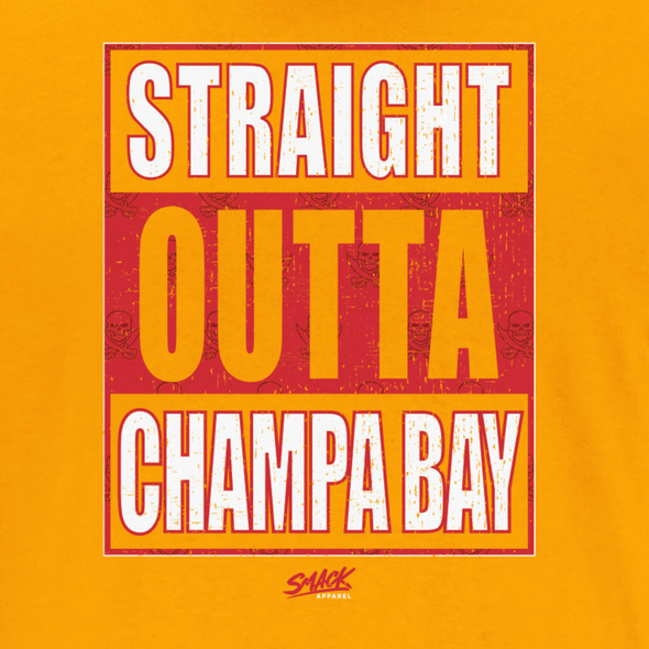 Straight Outta Champa Bay T-Shirt for Tampa Bay Football Fans
