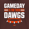 Gameday Is For Them Dawgs T-Shirt for Cleveland Football Fans
