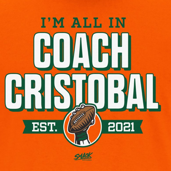 Coach Cristobal Miami Hurricanes Shirt