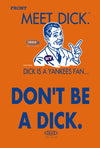 New York (NYM) Pro Baseball Shirt | Buy Anti-Yankees Rivalry Gear | Meet Dick (Anti-Yankees)