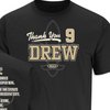 Thanks Drew #9 (2-Sided) Tribute Shirt | New Orleans Unlicensed Thank You Shirt