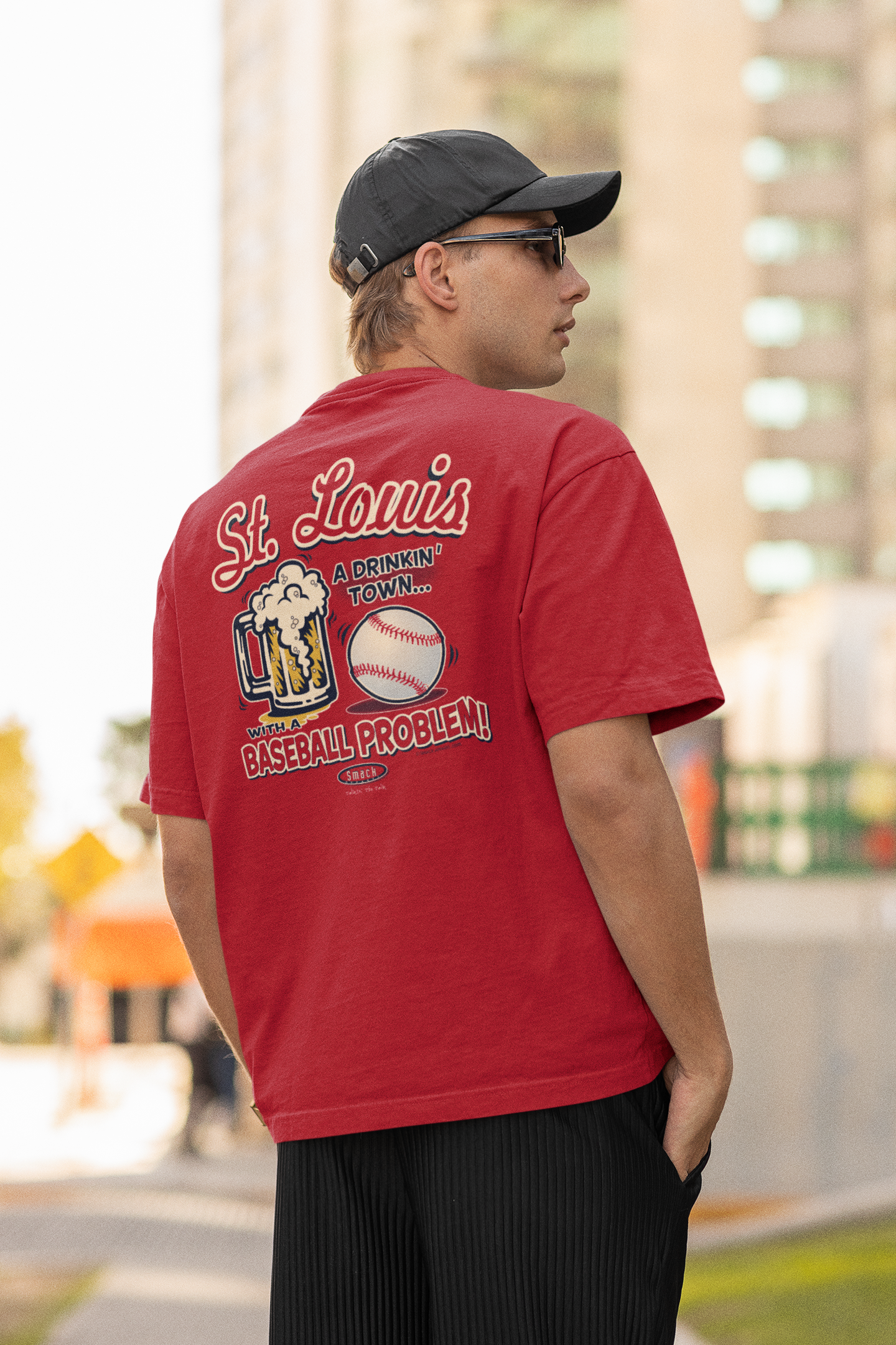 St. Louis Pro Baseball Apparel | St. Louis a Drinking Town with a Baseball  Problem Shirt