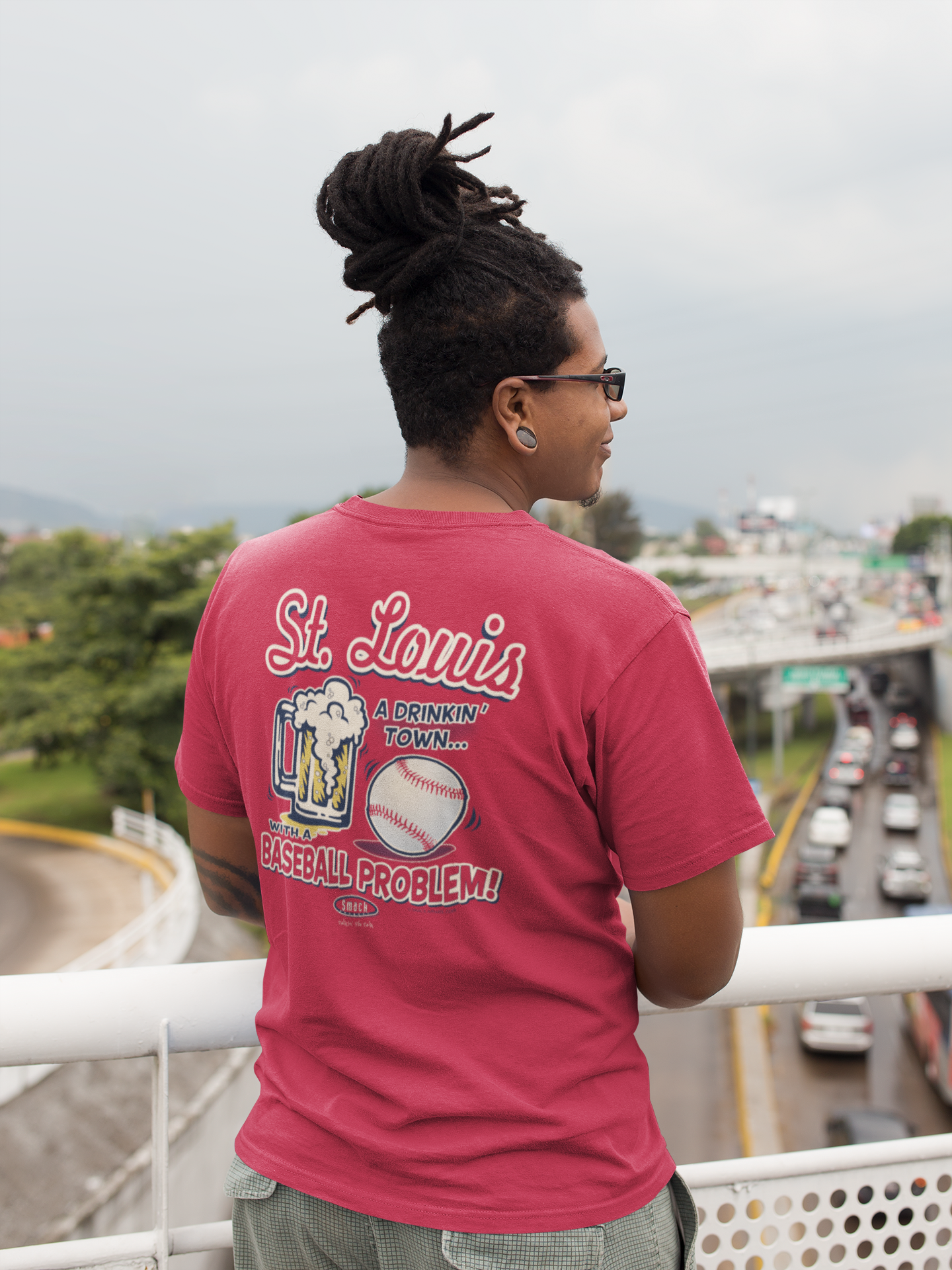 St. Louis Pro Baseball Apparel | St. Louis a Drinking Town with a Baseball  Problem Shirt