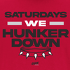 Saturdays We Hunker Down T-Shirt for Georgia Football Fans