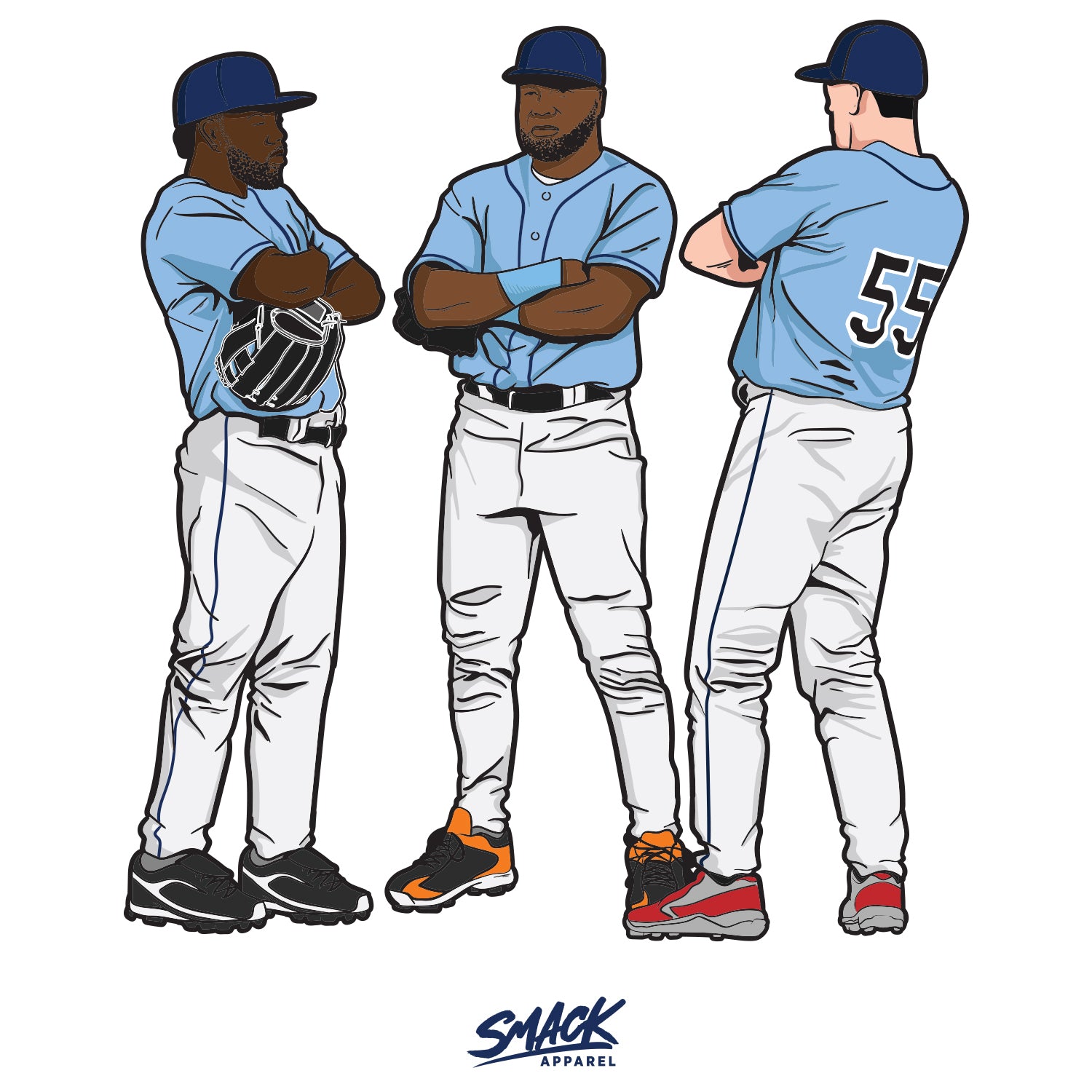 tb-baseball-pose-short sleeve