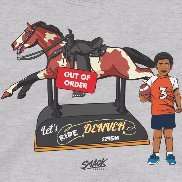 Funny Let's Ride Denver (Out of Order) T-Shirt for Football Fans