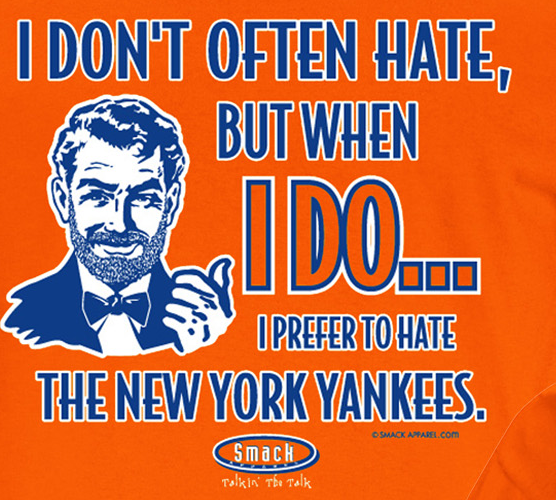 New York Pro Baseball Apparel | Shop Unlicensed New York Gear | Prefer to Hate the New York Yankees Shirt