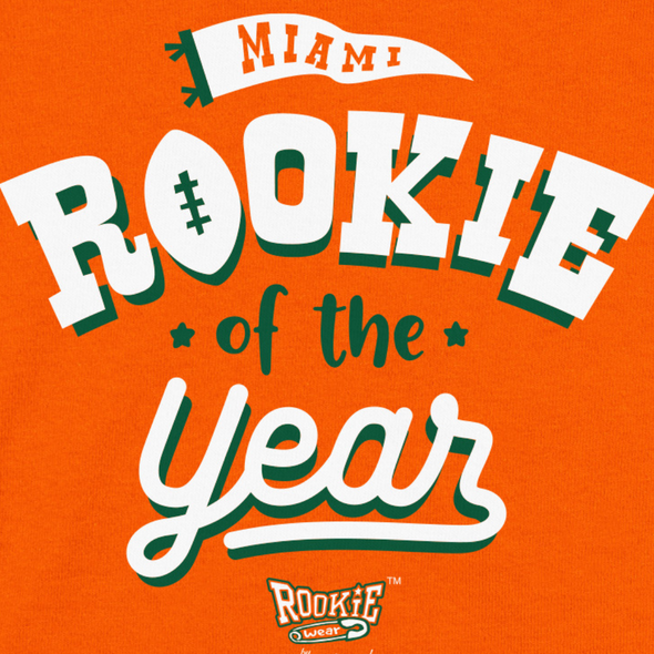 Rookie of the Year | Miami Football Baby Bodysuits or Toddler Tees