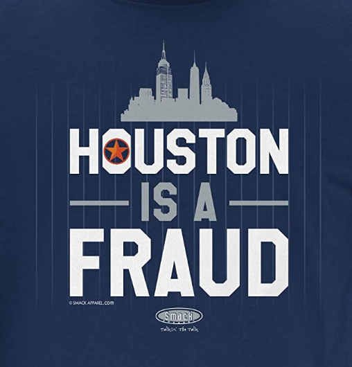 Houston is a Fraud NYY Shirt | New York Pro Baseball Apparel | Shop Unlicensed New York Gear