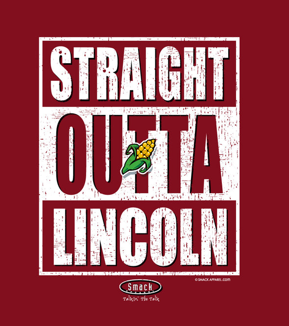 Nebraska College Unlicensed Ladies Apparel | Straight Outta Lincoln Ladies Shirt