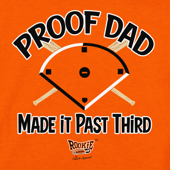 Proof Dad Made it Past Third | San Francisco Pro Baseball Baby Bodysuits or Toddler Tees