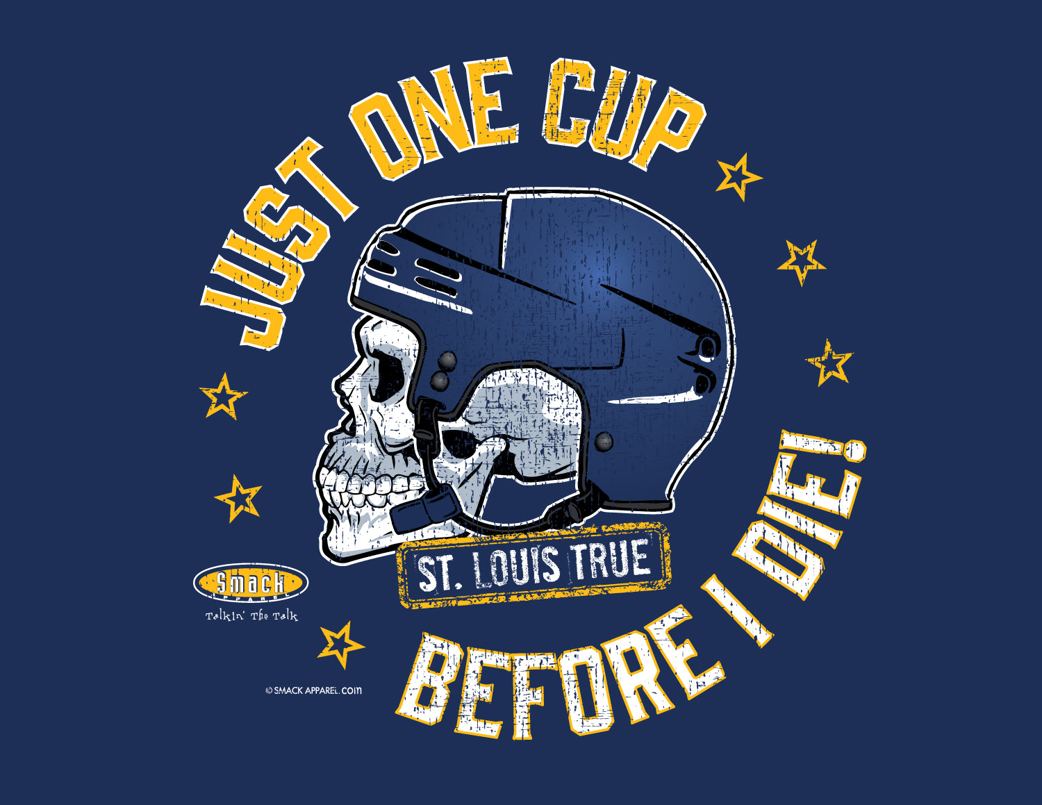  St. Louis Hockey Fans. Blue and Gold 'Til I'm Dead
