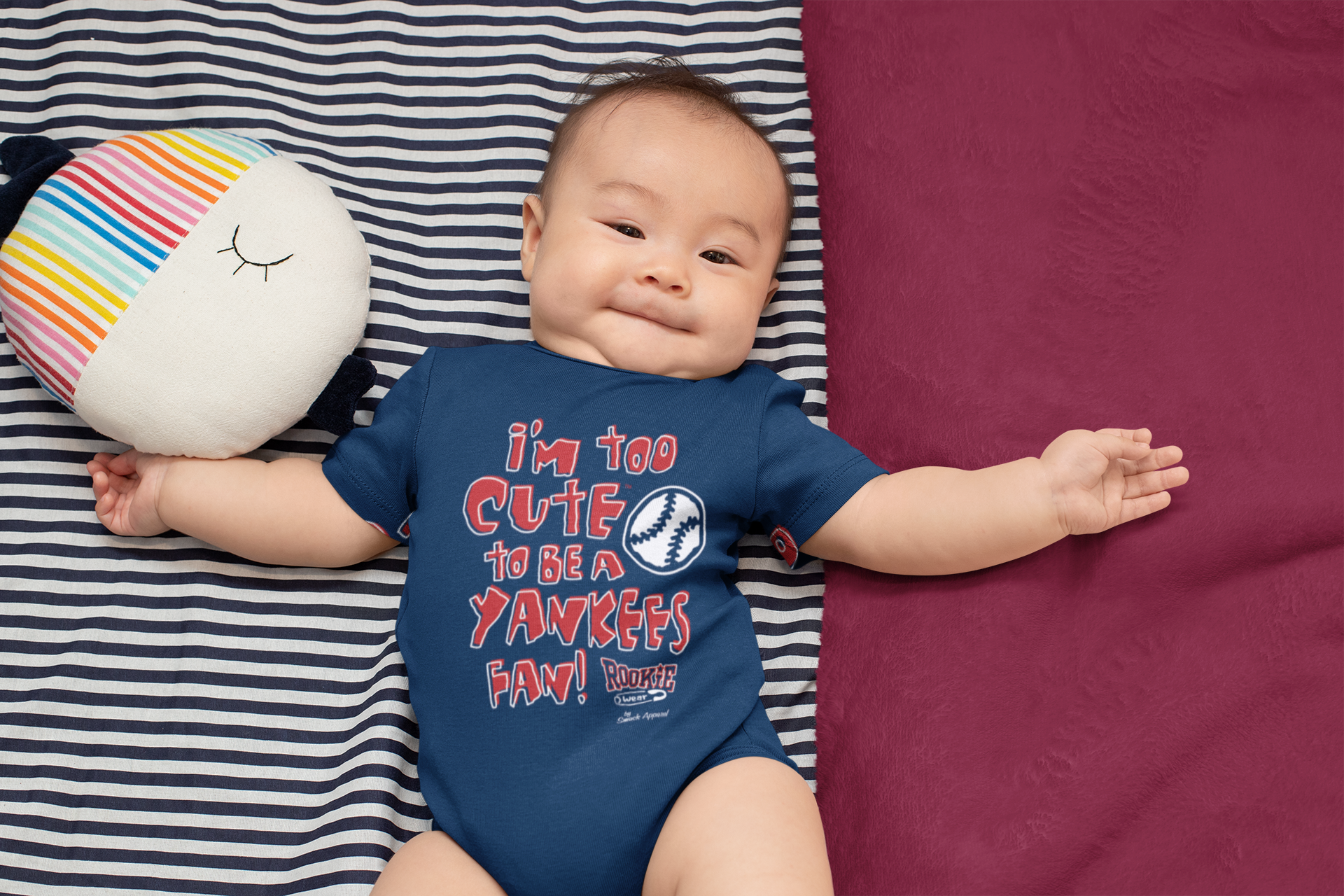  Rookie Wear by Smack Apparel Boston Red Sox Fans. is It Just Me?!  (Anti-Yankees) Red Onesie (Onesie, 18 Month) : Sports & Outdoors